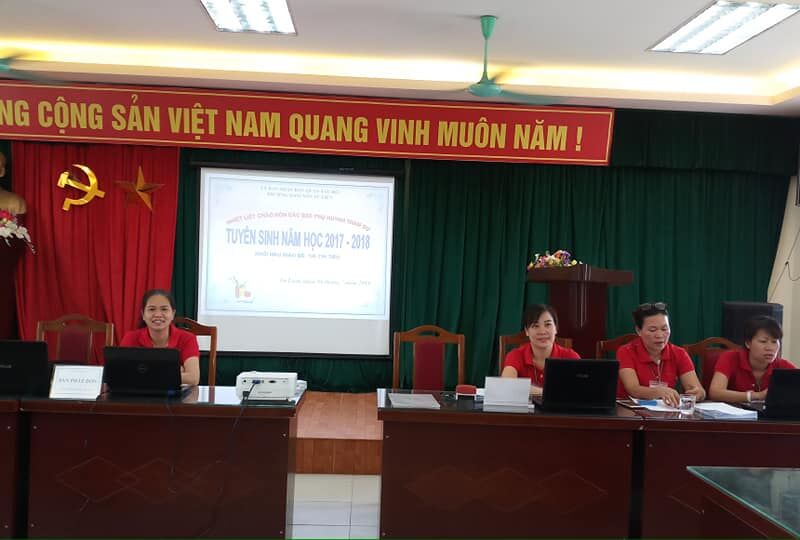 Trường mầm non Tứ Liên tuyển sinh trực tiếp học sinh năm học 2018-2019