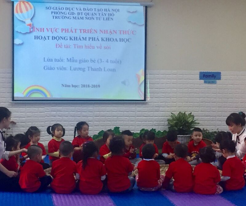 Trường Mầm non Tứ Liên  tham gia thi thực hành hội thi giáo viên dạy giỏi cấp Thành phố.