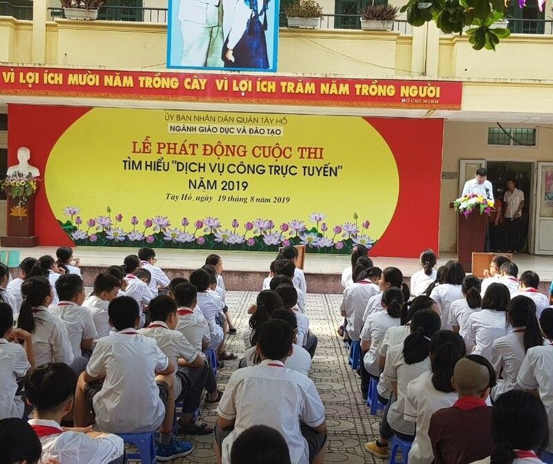 Phát động cuộc thi “Tìm hiểu Dịch vụ công trực tuyến” các trường trên địa bàn quận Tây Hồ