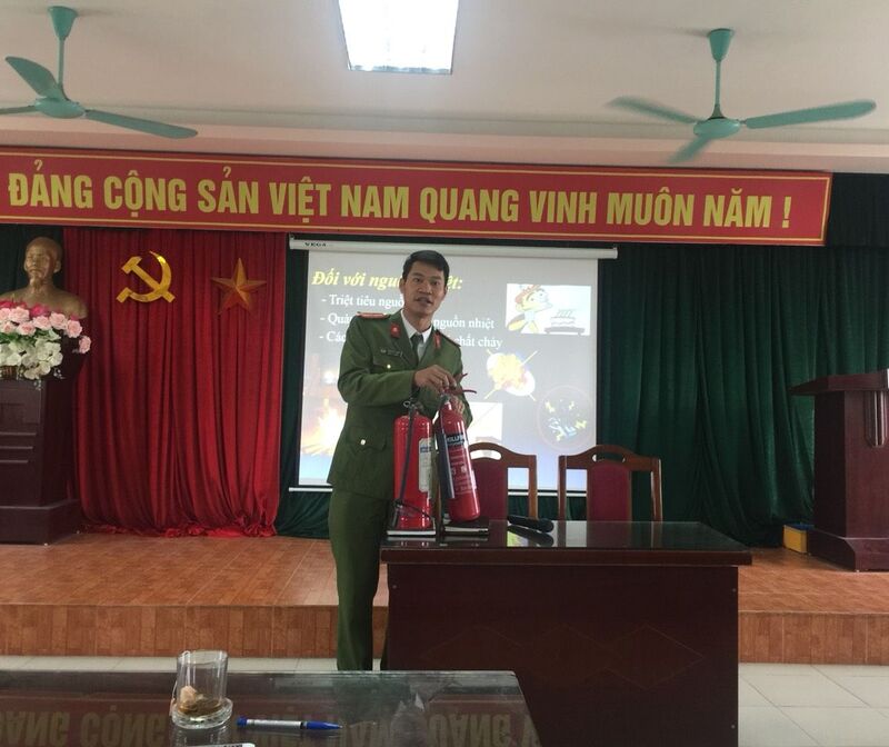 Bồi dưỡng kiến thức PCCC trong trường mầm non