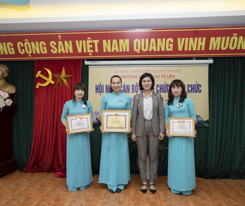 HỘI NGHỊ CÁN BỘ, VIÊN CHỨC - NGƯỜI LAO ĐỘNG CỦA TRƯỜNG MẦM NON TỨ LIÊN NĂM HỌC 2020- 2021