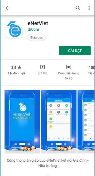 Giới thiệu và hướng dẫn sử dụng phần mềm ENetviet dành cho phụ huynh học sinh