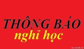 Thông báo nghỉ học