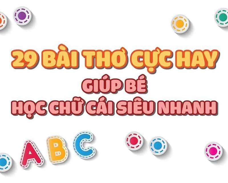 Học chữ cái qua thơ