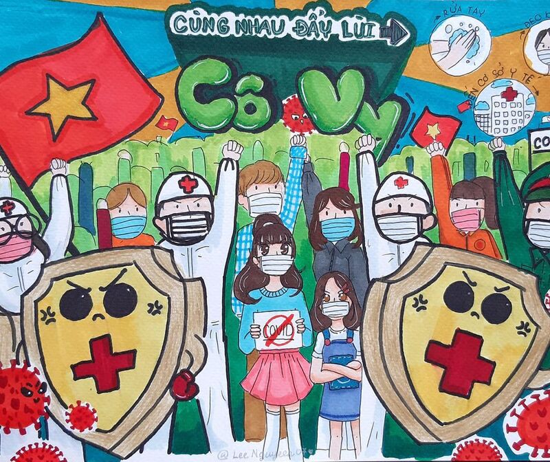 Hoạt động âm nhạc - Vận động theo nhạc bài" Đất nước mình cùng chống dịch"