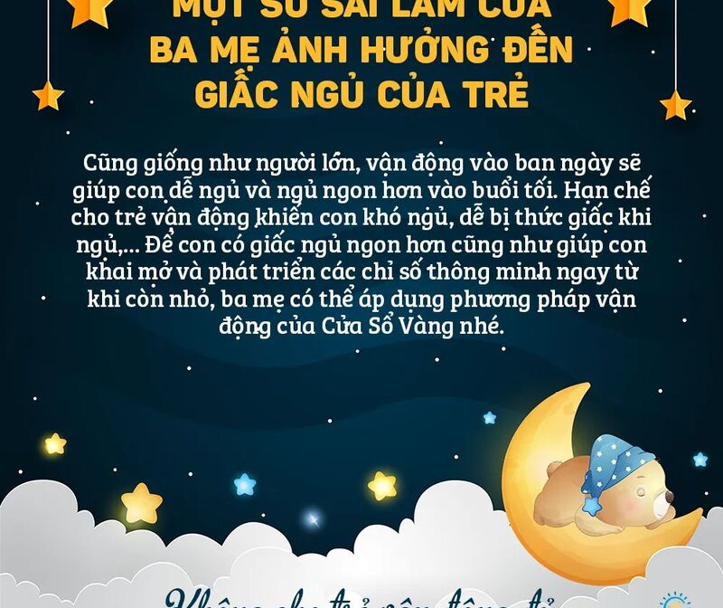 ‼️ MỘT SỐ SAI LẦM CỦA BA MẸ ẢNH HƯỞNG ĐẾN GIẤC NGỦ CỦA TRẺ