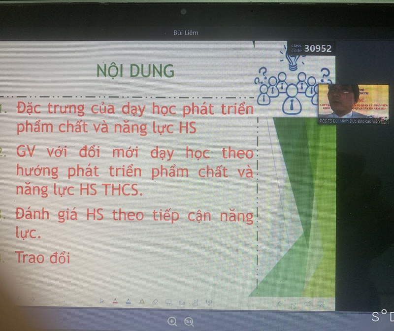 BỒI DƯỠNG CÁN BỘ QUẢN LÝ, GIÁO VIÊN NĂM HỌC 2021- 2022