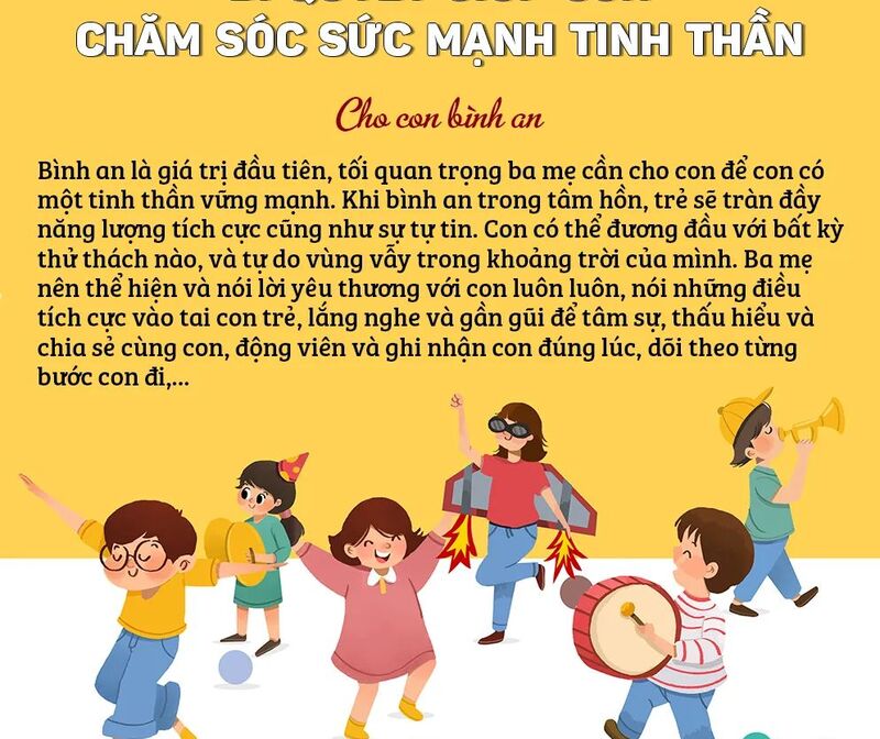 🌷🌷 BÍ QUYẾT GIÚP CON CHĂM SÓC SỨC MẠNH TINH THẦN