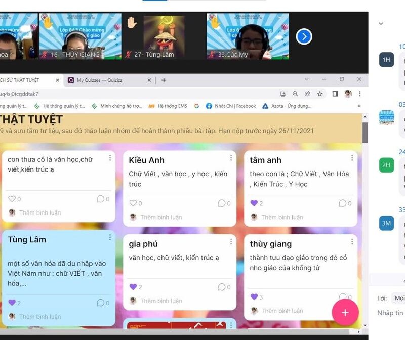 Chuyên đề môn Lịch sử cấp Quận