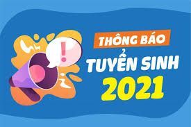 Thông báo tuyển sinh năm học 2021-2022
