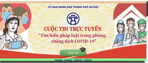 Hưởng ứng tham gia cuộc thi trực tuyến "Tìm hiểu pháp luật phòng chống dịch Covid-19" tại cơ sở giáo dục trên địa bàn quận Tây Hồ