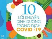 🌷🌷 10 lời khuyên dinh dưỡng trong mùa dịch COVID - 19
