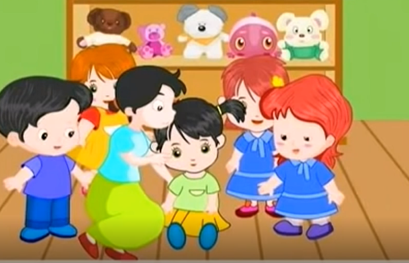 Hoạt động văn học: Kể chuyện" Bạn mới"