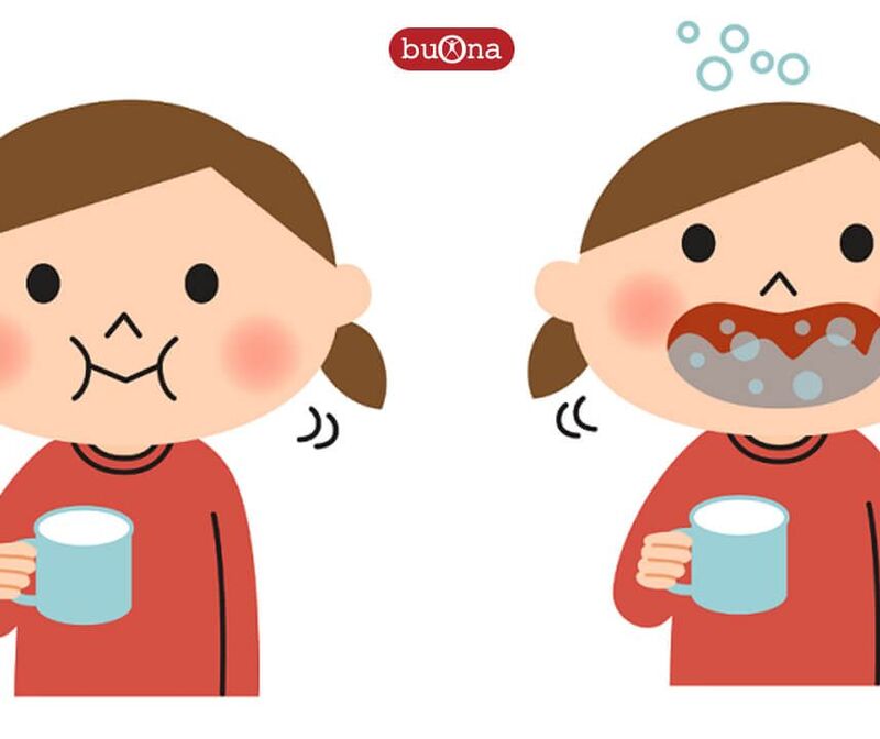 Dạy trẻ pha nước muối xúc miêng phòng chống dịch Covid