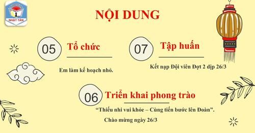 ​ Liên đội Tiểu học Nhật Tân phát động thi đua đợt 4   ​