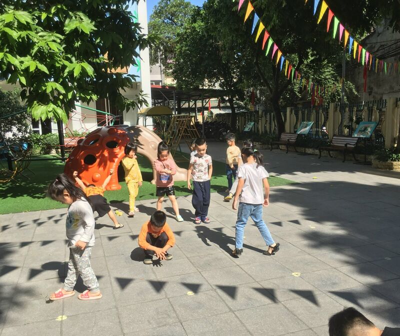 Trải nghiệm dưới sân trường rất thú vị