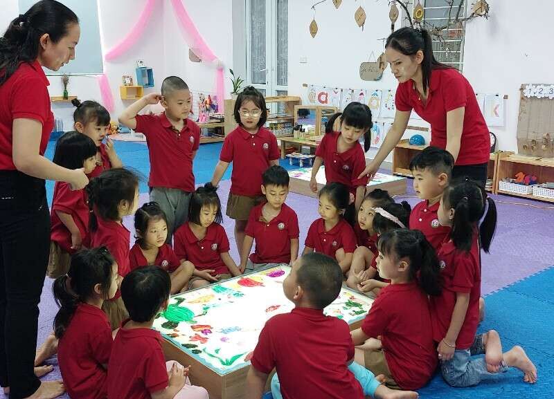 HĐ tạo hình: Đại dương trong mắt bé  lớp A2