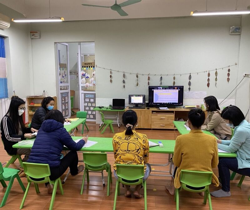 Trường MN Phú Thượng tham gia bồi dưỡng chuyên môn nuôi dưỡng