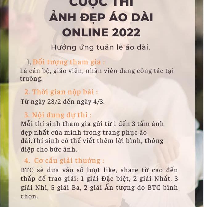 Trường TH Nhật Tân hưởng ứng Tuần lễ áo dài với cuộc thi "Ảnh đẹp áo dài online 2022"