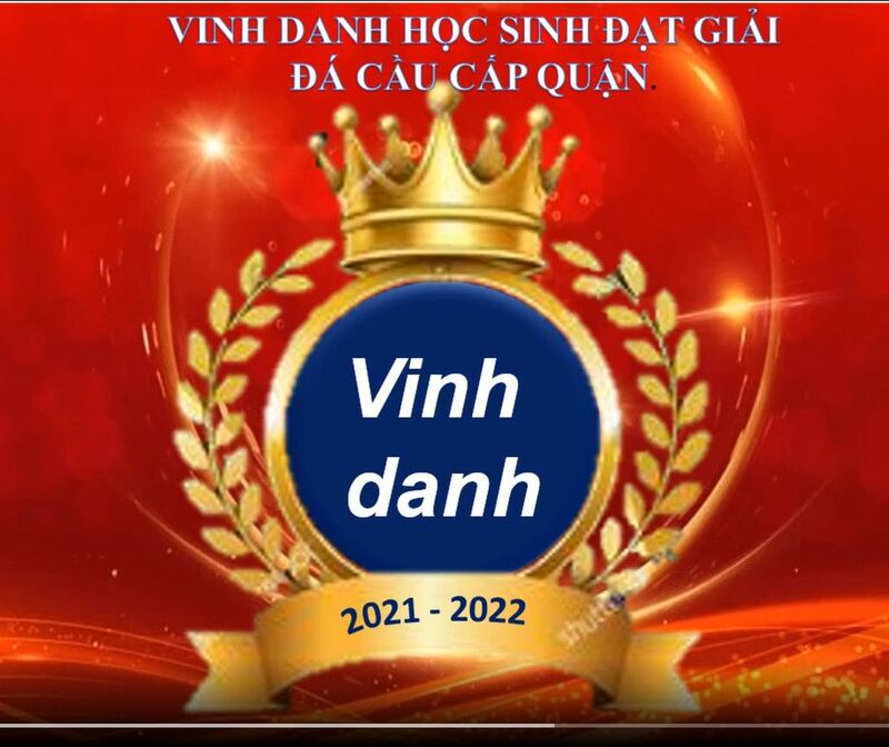 Còn tiêu đề là: Vinh danh Học sinh tại đạt giải TDTT cấp quận