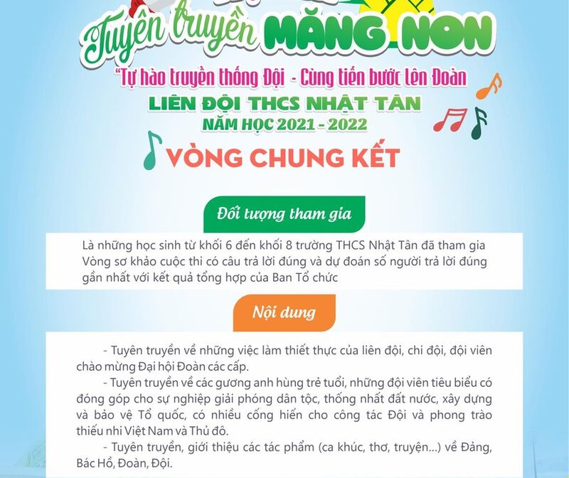 Vòng 2 chương trình Tuyên truyền măng non Nhật Tân 2!