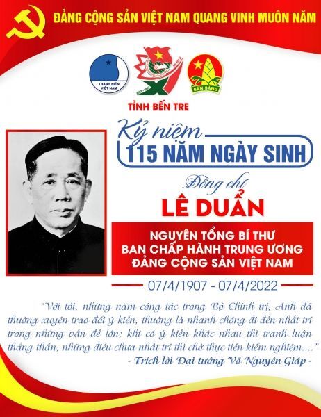 Trường Tiểu học Nhật Tân tuyên truyền kỷ niệm 115 năm ngày sinh cố Tổng Bí thư Lê Duẩn (07/4/1907 – 07/4/2022)