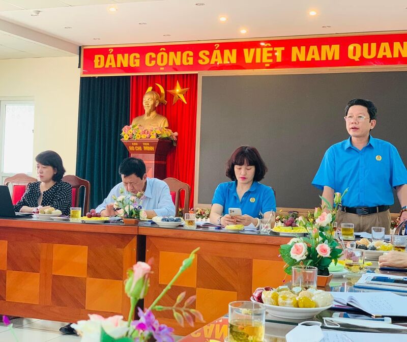 Kiểm tra việc chấp hành Điều lệ Công đoàn và công tác quản lý tài chính  Công đoàn năm học 2021- 2022