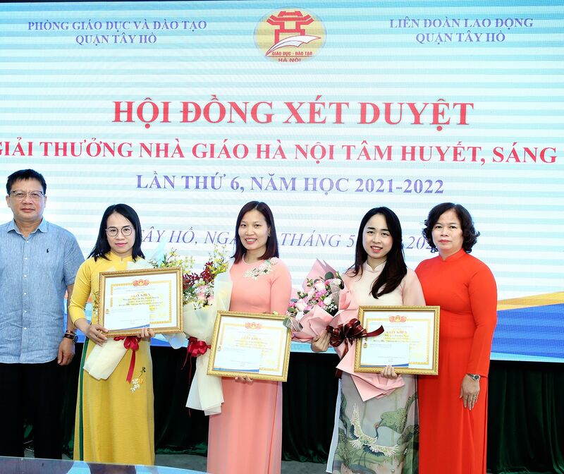 "Nhà giáo Hà Nội tâm huyết, sáng tạo” lần thứ 6 quận Tây Hồ năm học 2021 2022