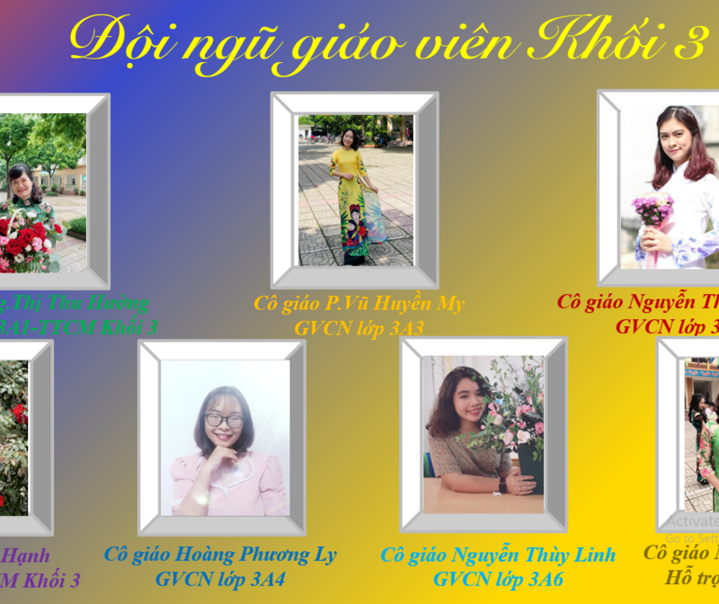 Trường Tiểu học Nhật Tân giới thiệu đội ngũ giáo viên khối 3 năm học 2022-2023!