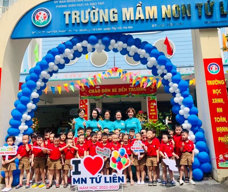 Náo nức không khí khai giảng năm học mới tại trường mầm non Tứ Liên