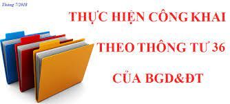 Trường mầm non Tứ Liên công khai thông tin theo TT36