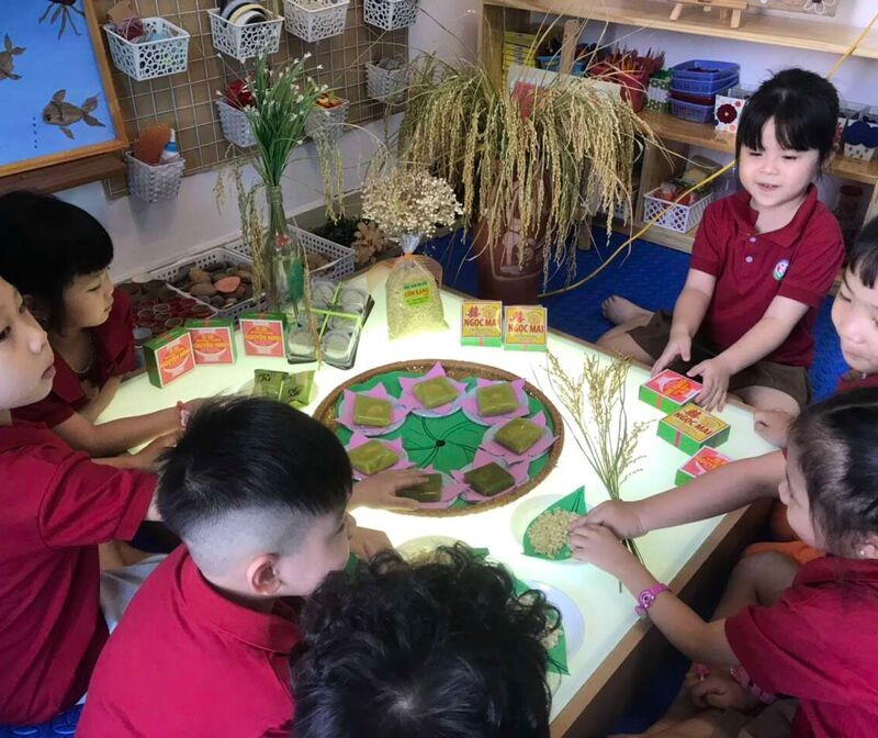 Khối mẫu giáo lớn với dự án Hương cốm mùa thu