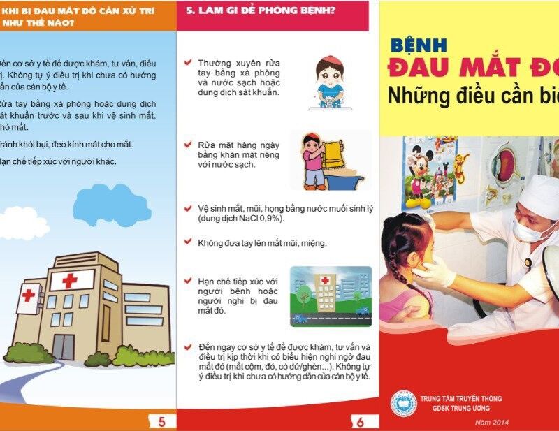 KHUYẾN CÁO CỘNG ĐỒNG PHÒNG BỆNH ĐAU MẮT ĐỎ