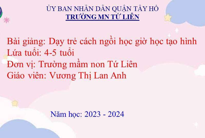 Dạy trẻ kỹ năng ngồi học và cầm bút đúng cách
