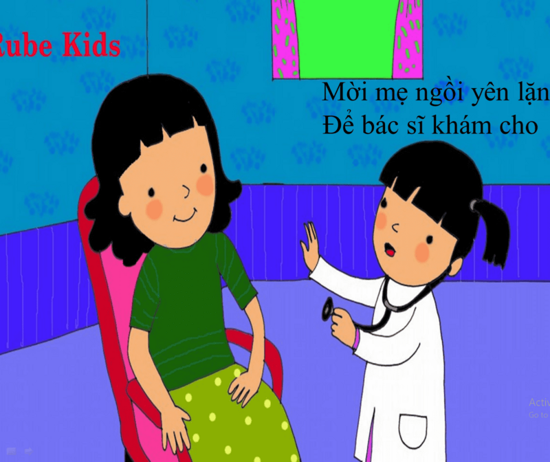 Dạy trẻ bài thơ " Làm bác sĩ "