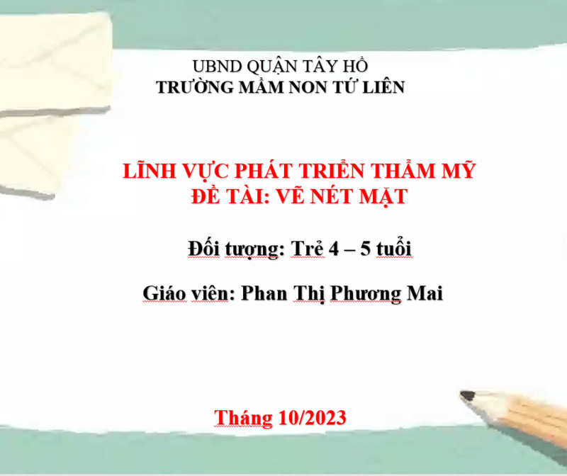 Bài giảng điện tử: Tạo hình" Vẽ nét mặt"