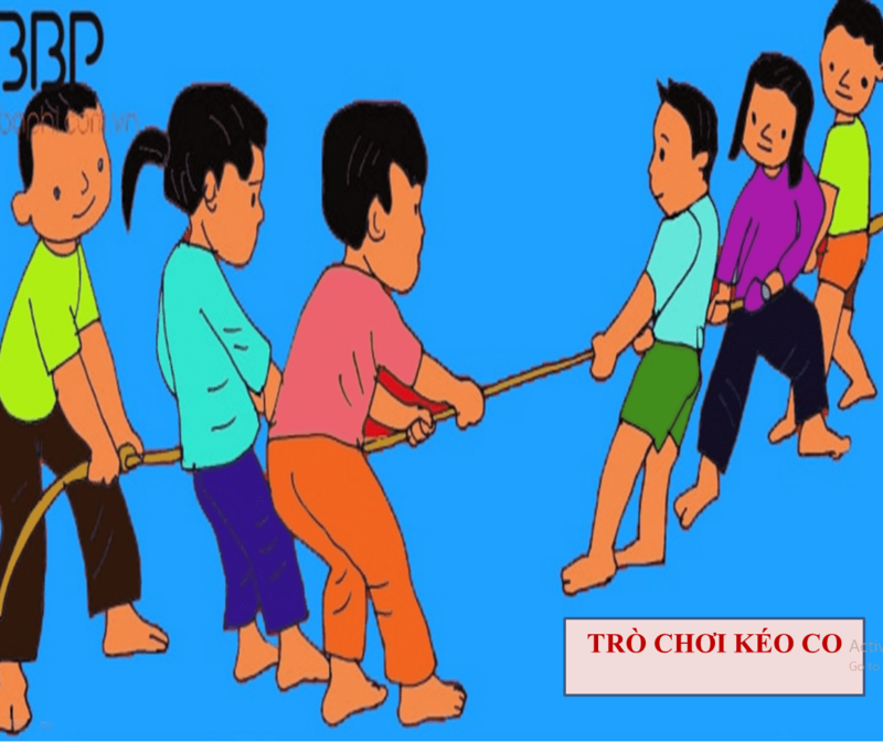 Dạy trẻ bài tập Đi thăng bằng trên ghế thể dục - TCVĐ Kéo co