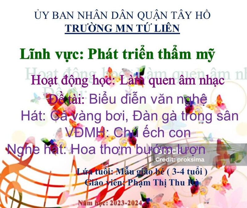 Hoạt Động: Âm nhạc: Biểu diễn văn nghệ