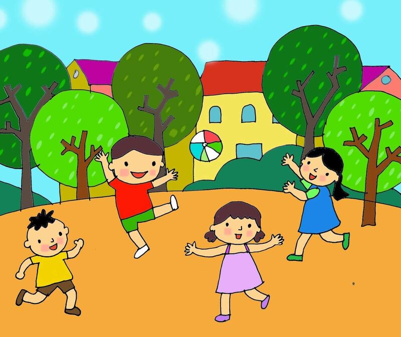 Hoạt động phát triển thế chất: VĐCB: Đi trong đường hẹp - TC: Chuyền bóng cho bạn