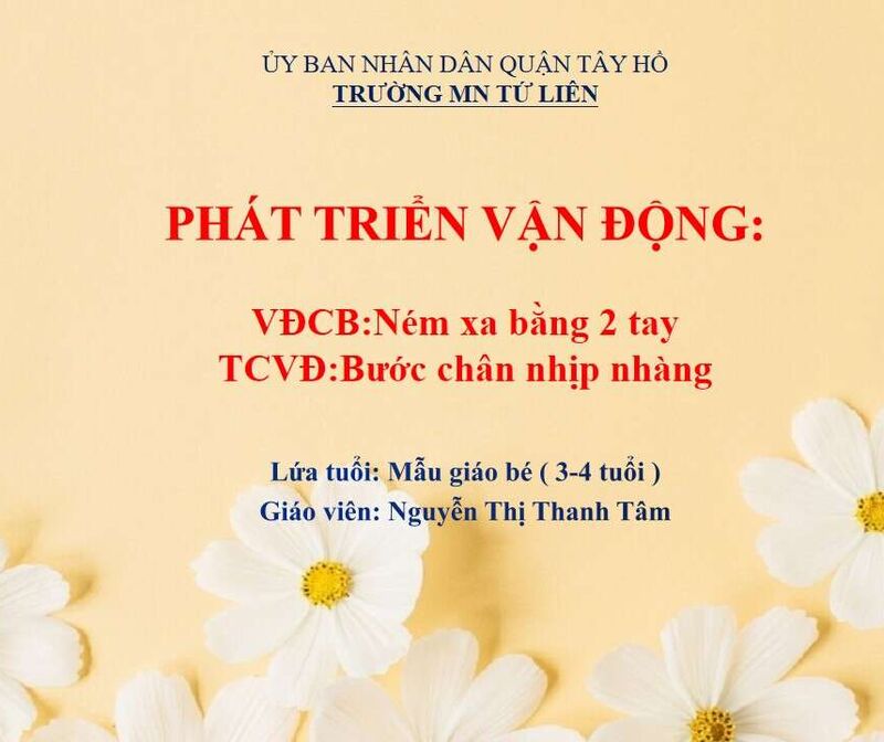 PTTC: VĐCB: Ném xa bằng 2 tay - TCVĐ: Nhảy lò cò