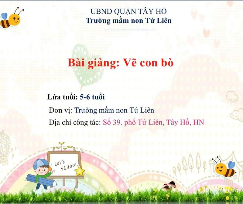 Hoạt động tạo hình : Vẽ con bò