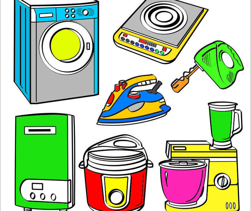 Hoạt động tạo hình: Cắt dán đồ dùng trong gia đình