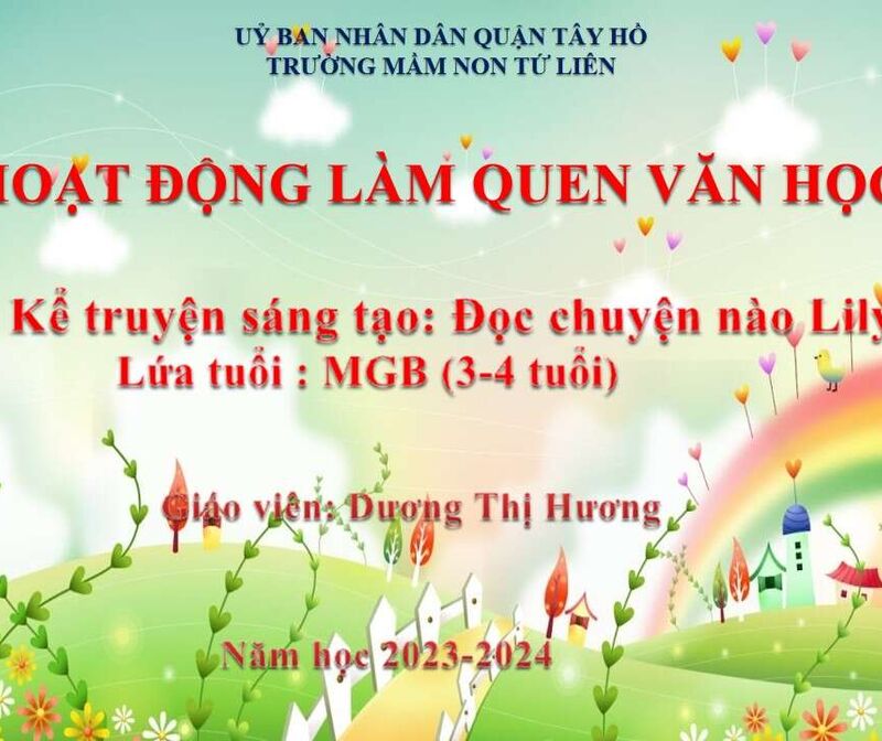 Kể chuyện sáng tạo “ Đọc truyện nào LiLy”
