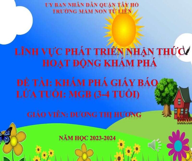 Hoạt động: Khám phá - Đề tài: Giấy báo