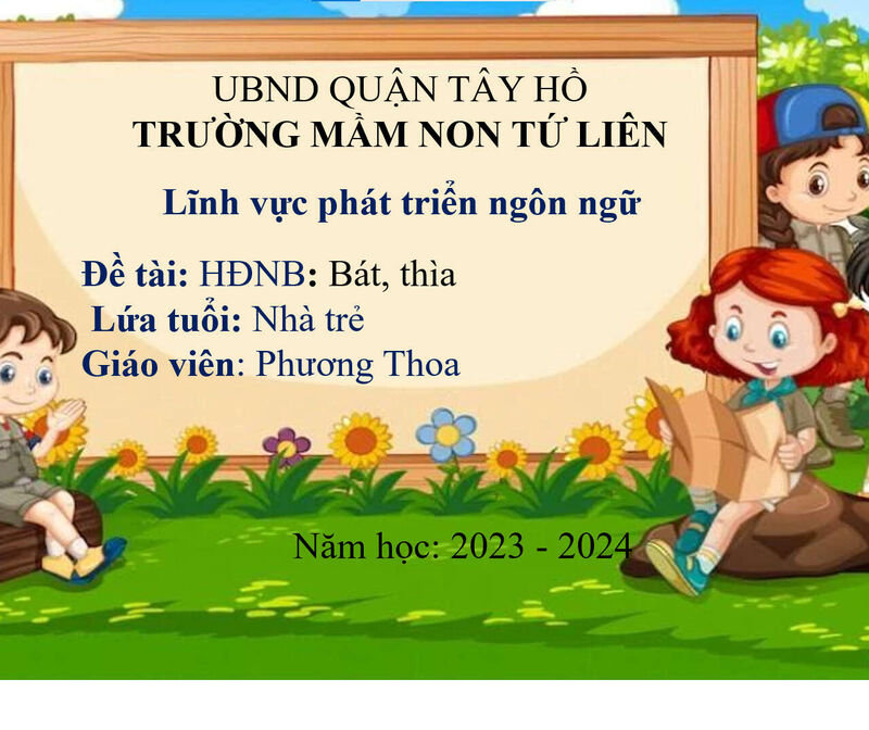 Hoạt động nhận biết:  Bát, thìa