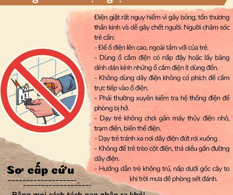 HƯỚNG DẪN PHÒNG, TRÁNH TAI NẠN, THƯƠNG TÍCH CHO TRẺ.