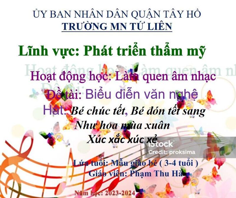 Hoạt Động âm nhạc: Biểu diễn văn nghệ chào đón năm.mới.