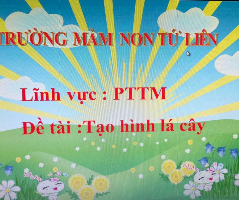 Hoạt động tạo hình: Tạo hình từ lá cây