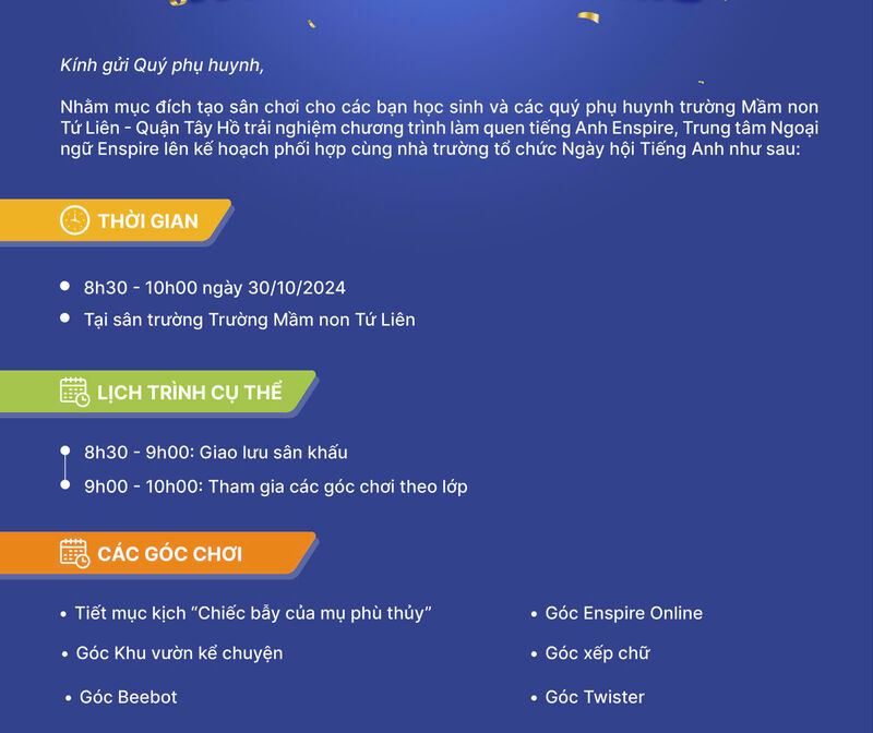 ⏰⏰⏰NGÀY HỘI TIẾNG ANH ENSPIRE🏆🏆🏆🎖🎖🎖