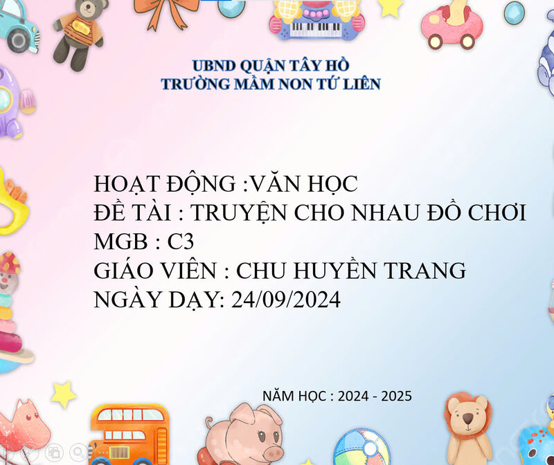 Văn học Truyện: Cho nhau đồ chơi